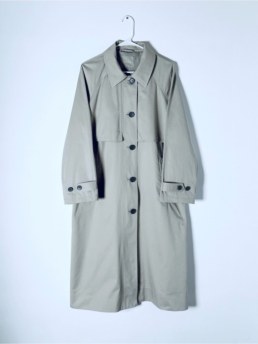 Everlane Gray Trench Mac Coat Woman’s M Excellent condition